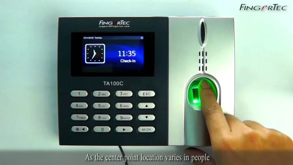 FingerTec TA100C time attendance terminal