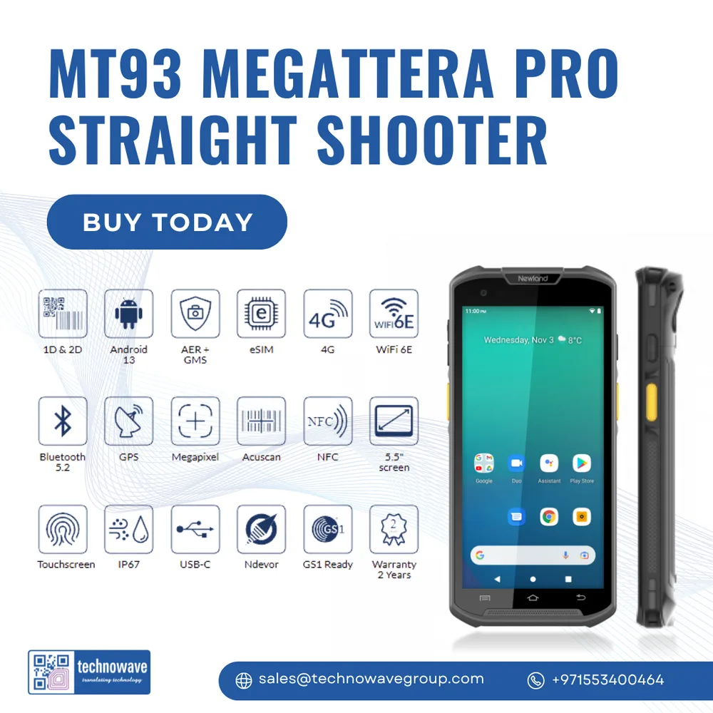 Newland MT93 Megattera Pro Straight Shooter Mobile Computer mobile computer