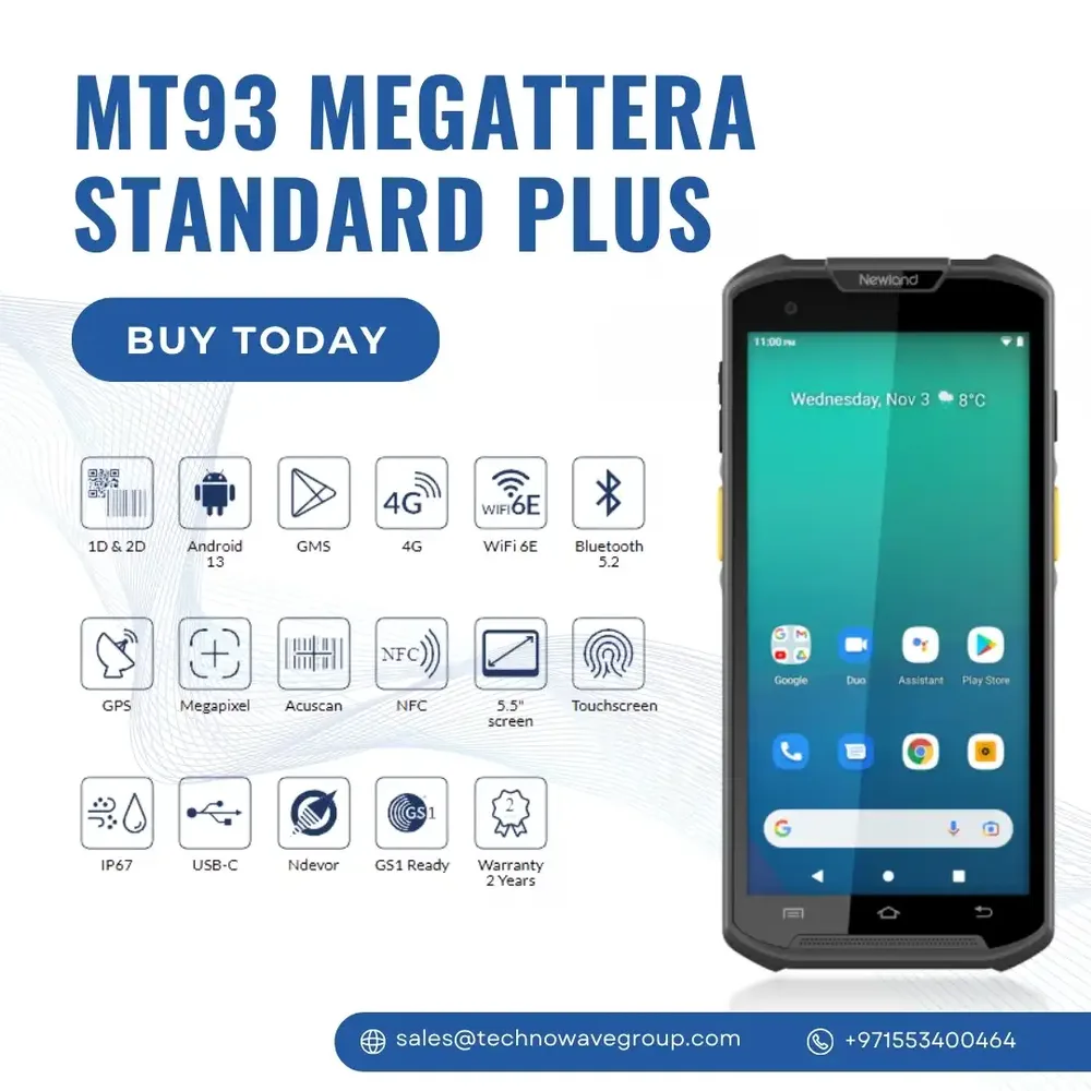 Newland MT93 Megattera Standard Plus Rugged Android Mobile Computer mobile computer