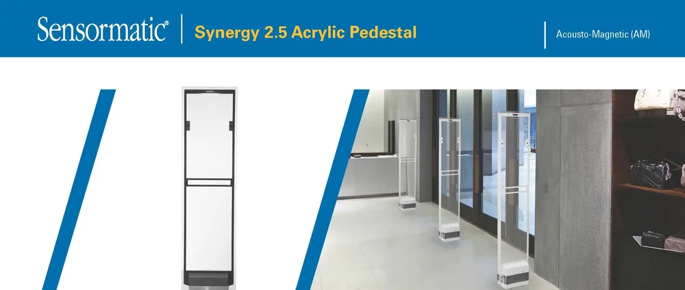 Sensormatic AM Synergy 2.5 Acrylic Pedestal eas system